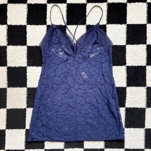 Victoria’s Secret Navy Lace Slip XL